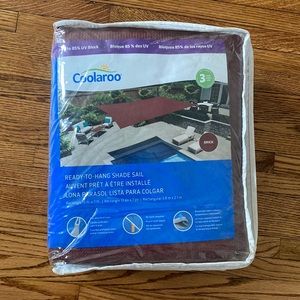 Brick Colored Coolaroo Ready to Hang Shade Sail (13’x7’)
